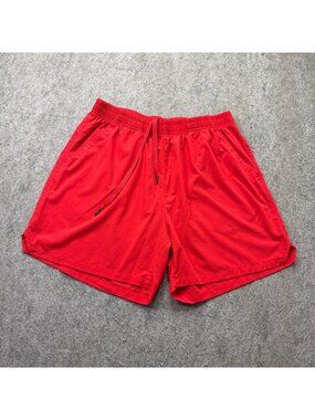 Mier Athletic Shorts Men M Red 5" Unlined Running Training Workout Gym
